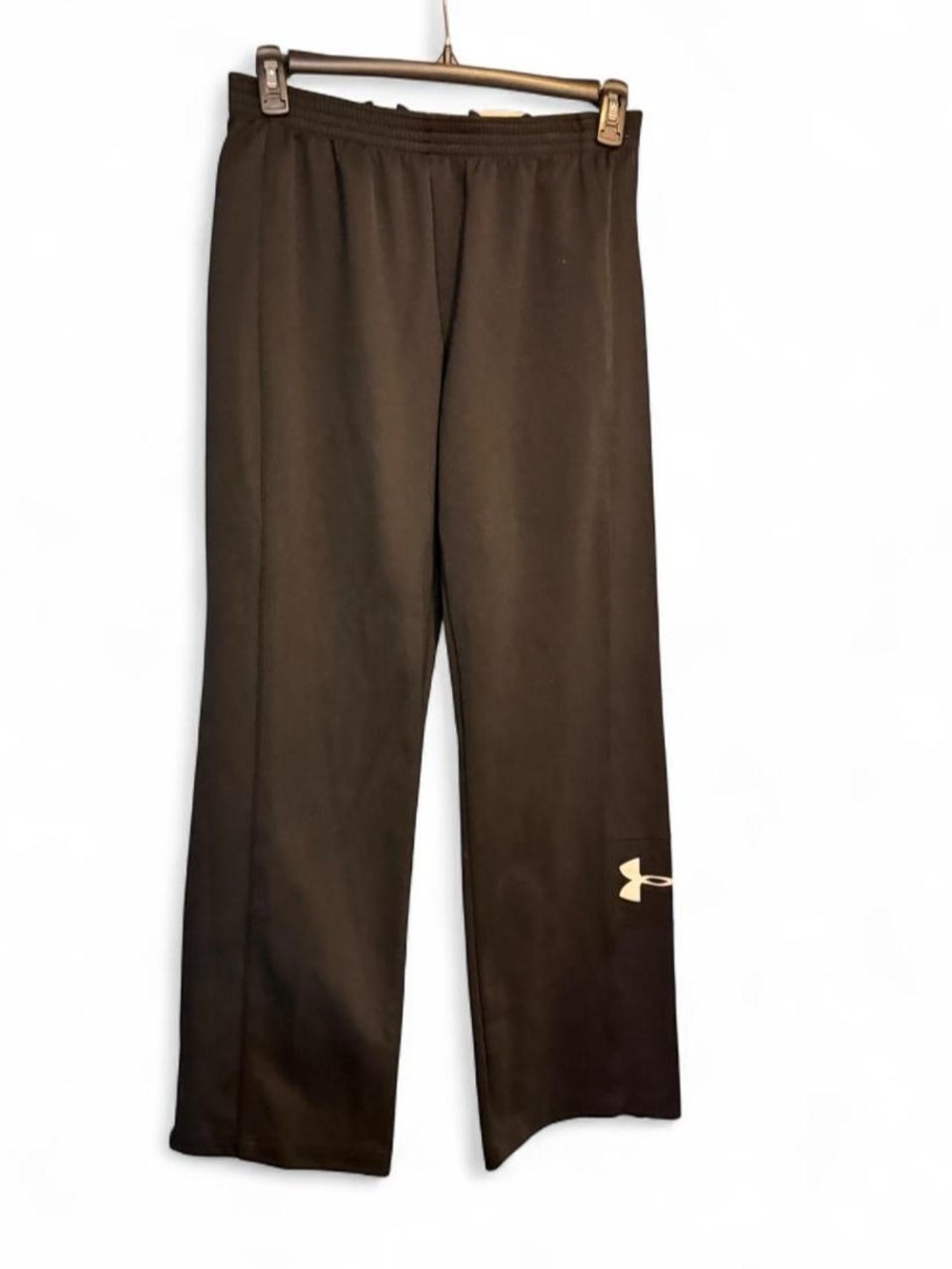 Under Armour Black Track Pants with White Logo